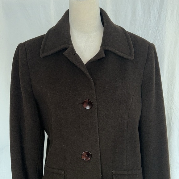 Worthington: Classic Brown Women's Coat: Size Size Medium - Picture 3 of 8